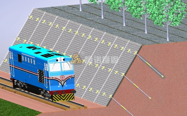 錨桿掛網(wǎng)噴漿護(hù)坡施工