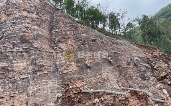 邊坡主動防護網(wǎng)施工步驟