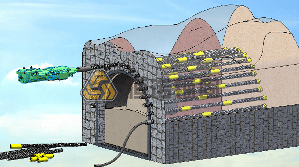 隧道超前管棚支護